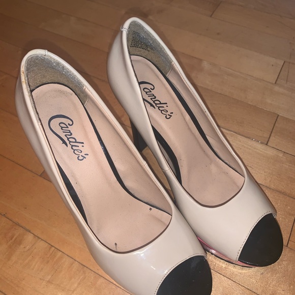 [7]👡CANDIE’S multicolour peep toe heels - Picture 12 of 14